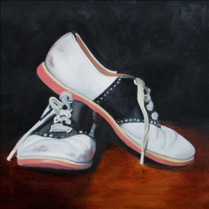 High School Treasures Oil Painting by Austin Artist Amy Hillenbrand