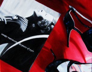 Always in Vogue Oil Painting by Austin Artist Amy Hillenbrand