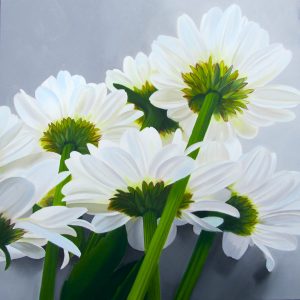 oil painting of daisies, oil painting for living room or bedroom